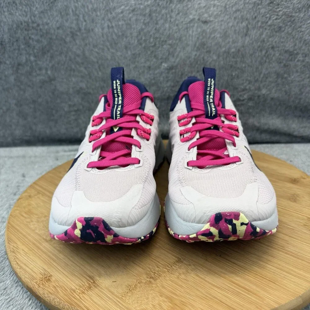 Nike Juniper Trail Shoes Womens Size 7.5 Pink Navy Running Sneakers DM0821-005